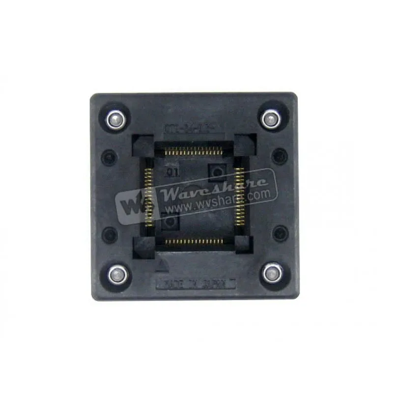 

QFP64 TQFP64 LQFP64 PQFP64 OTQ-64-0.5-01 QFP IC Test Burn-In Socket Enplas 0.5mm Pitch