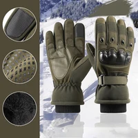 Tactical Men's Gloves Winter Motorcycle Outdoor Camping Cycling Gloves Climbing Windproof Touch Screen Male Warm Thick Gloves 1