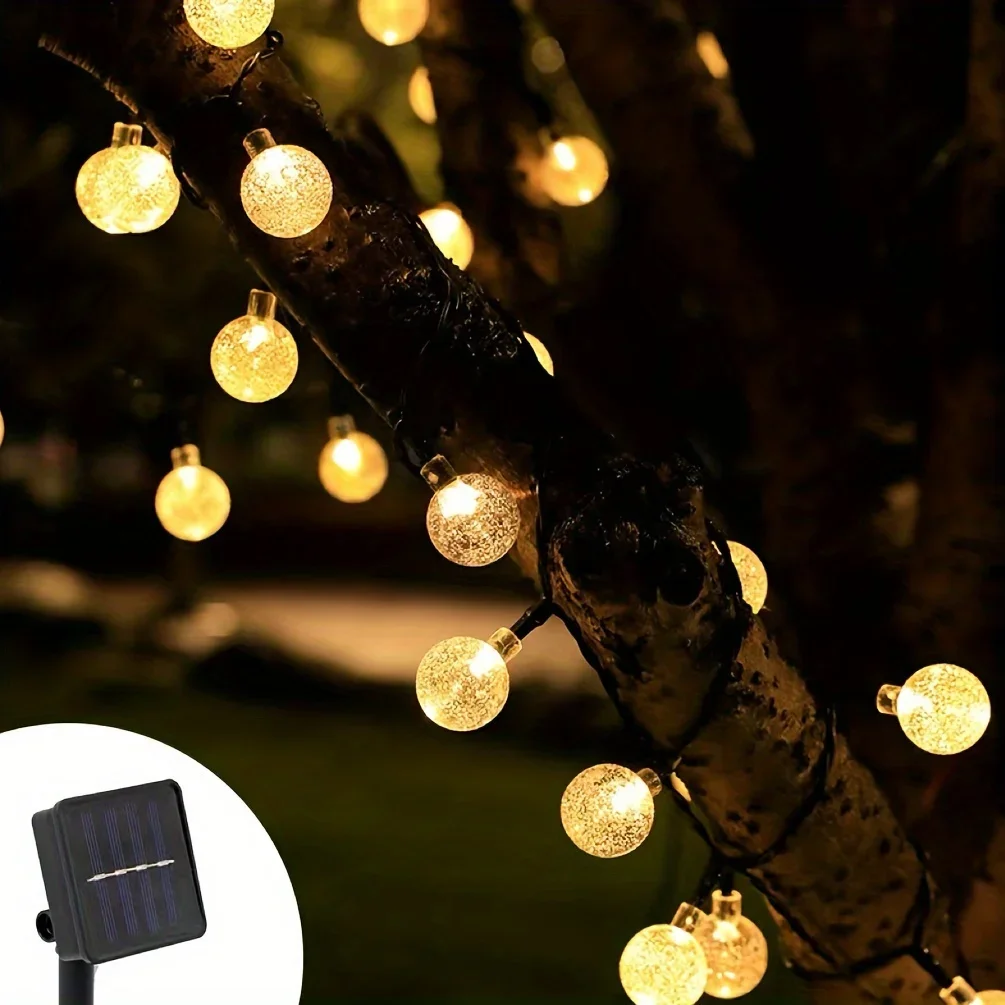سلسلة أضواء LED شمسية فاخرة 23 قدم 50 لمبة