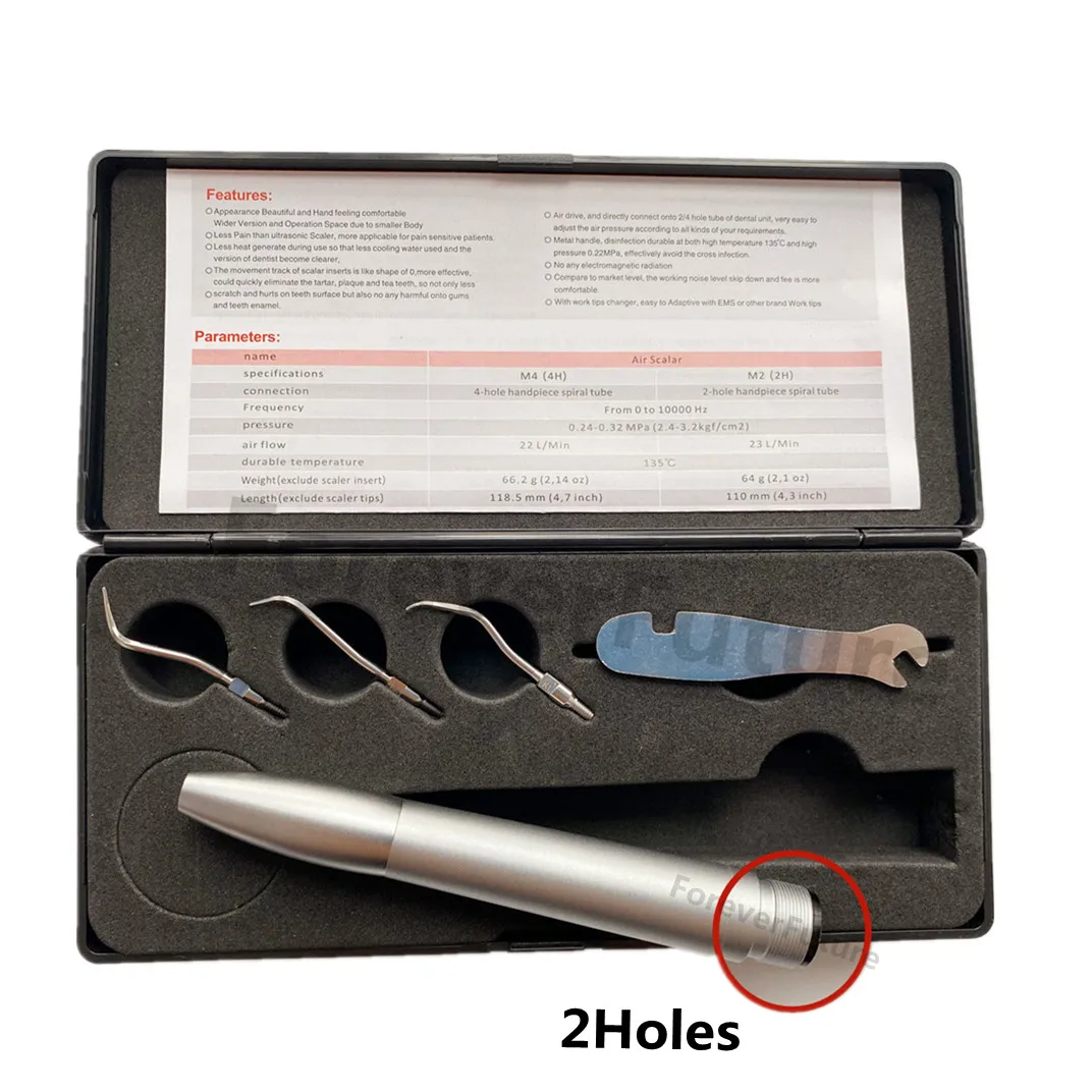 Dental Air Scaler Handpiece Endo Irrigation Tips VDW EDDY Type Fit SonicS Kit 2Holes