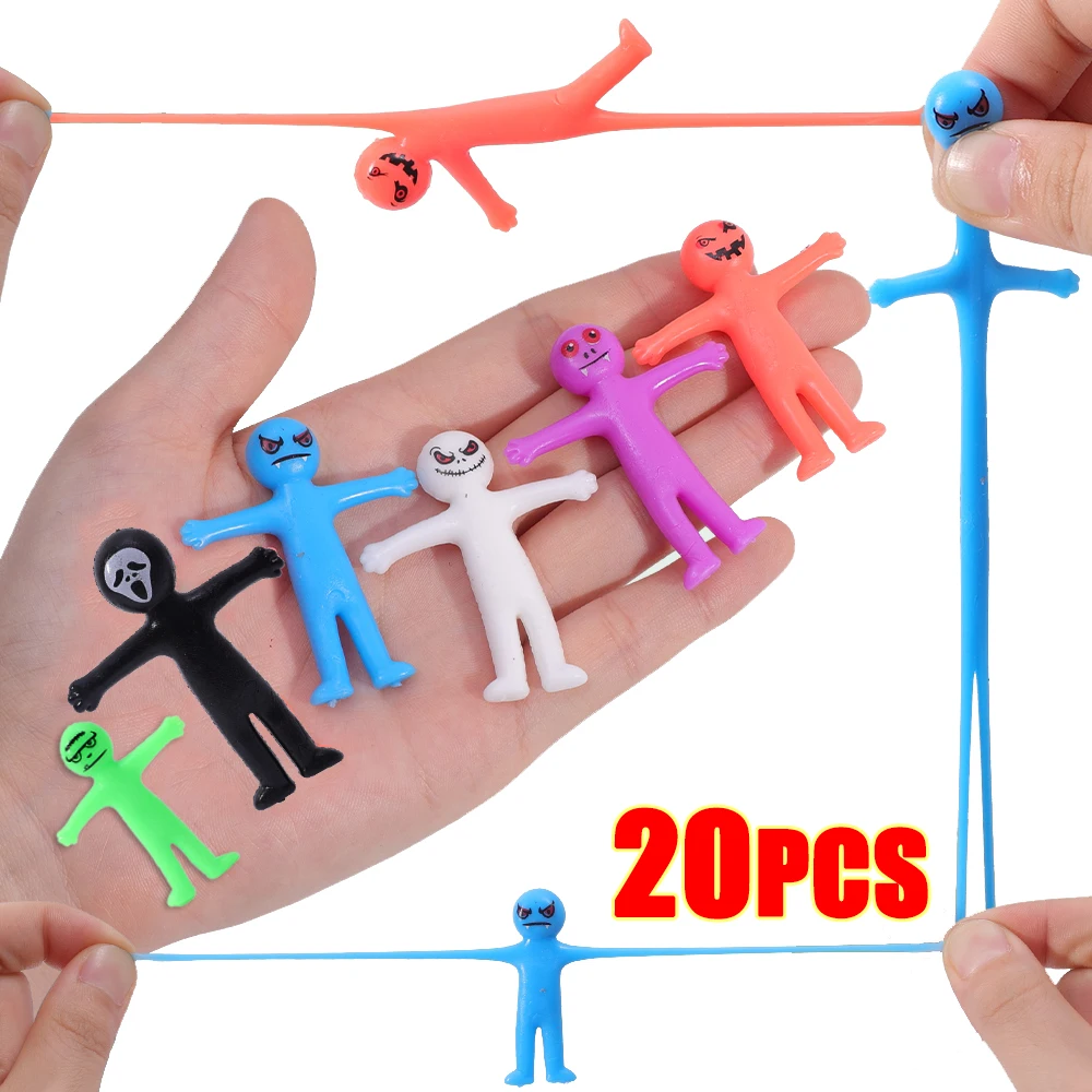 

Creative Prank TPR Soft Glue Color Stretch Doll Wholesale Toys Children's Decompression Funny Expression Dolls Halloween Gifts