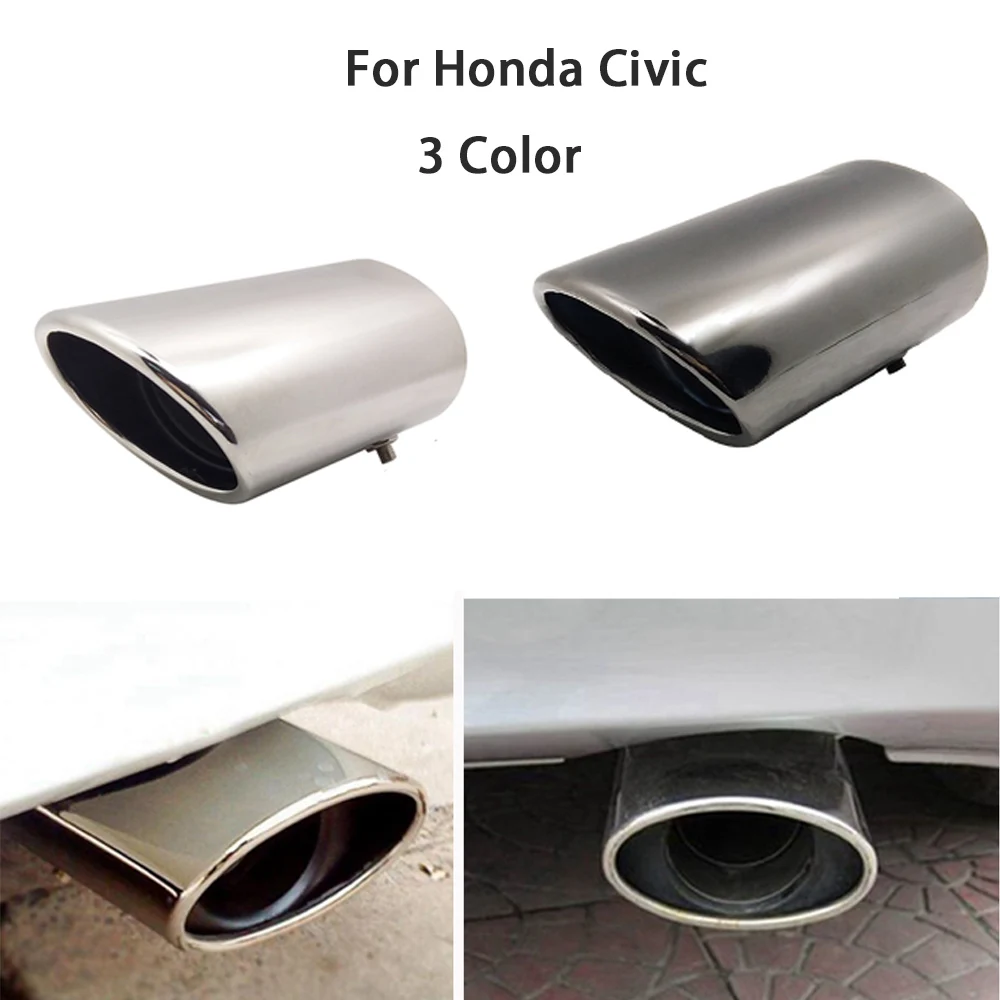 For Honda Civic Toyota Car Exhaust Muffler Tip Stainless Steel Pipe