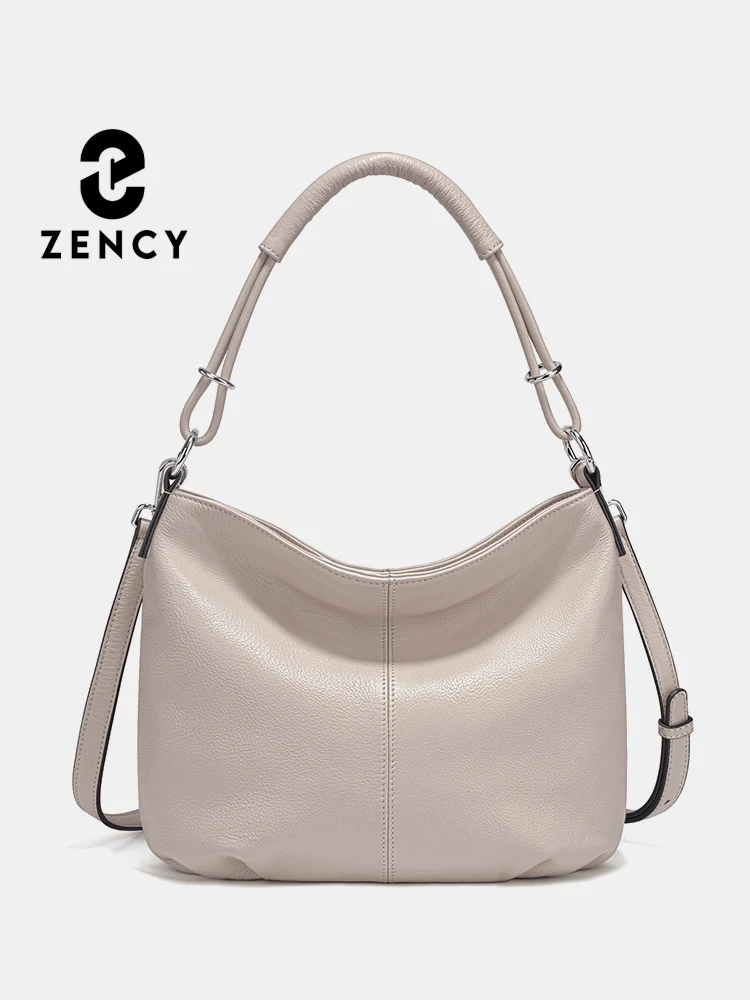 Zency Damen-Umhängetasche aus weichem Rindsleder, modische Lederhandtasche, Umhängetasche, Schulranzen für den Pendelverkehr, bezaubernde Hobos