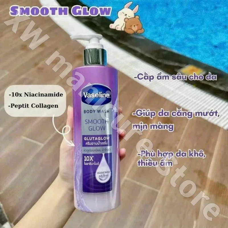 10x Glutamic Acid Shower Gel Moisturizes Smoothes and Delicate Skin Brightens Skin Tone Improves Dry and Flaky 425ml