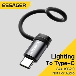 Essager Lightning to USB - C Adapter for Fast Charging and Data Transfer (Lighting TO Type C)