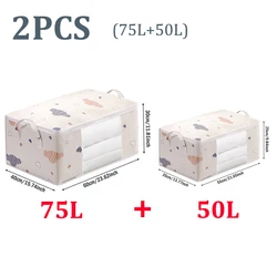 Large Capacity Moisture-Proof Storage Bag (2PCS 50L and 75L)