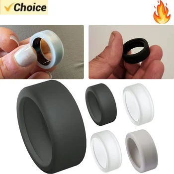Custodia elastica antiurto con anello in silicone Custodia antigraffio Smart Ring Cover in pelle antigoccia per protezione Oura Ring Gen 3