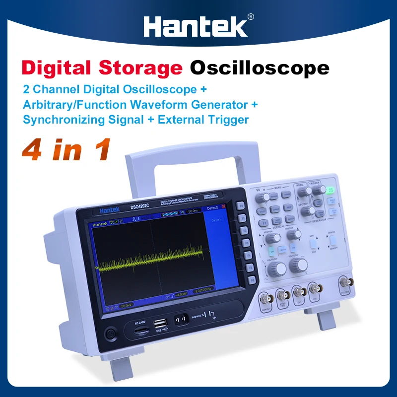 Hantek2ChannelDigitalOscilloscopeArbitraryFunctionWaveformGeneratorSynchronizingSignal