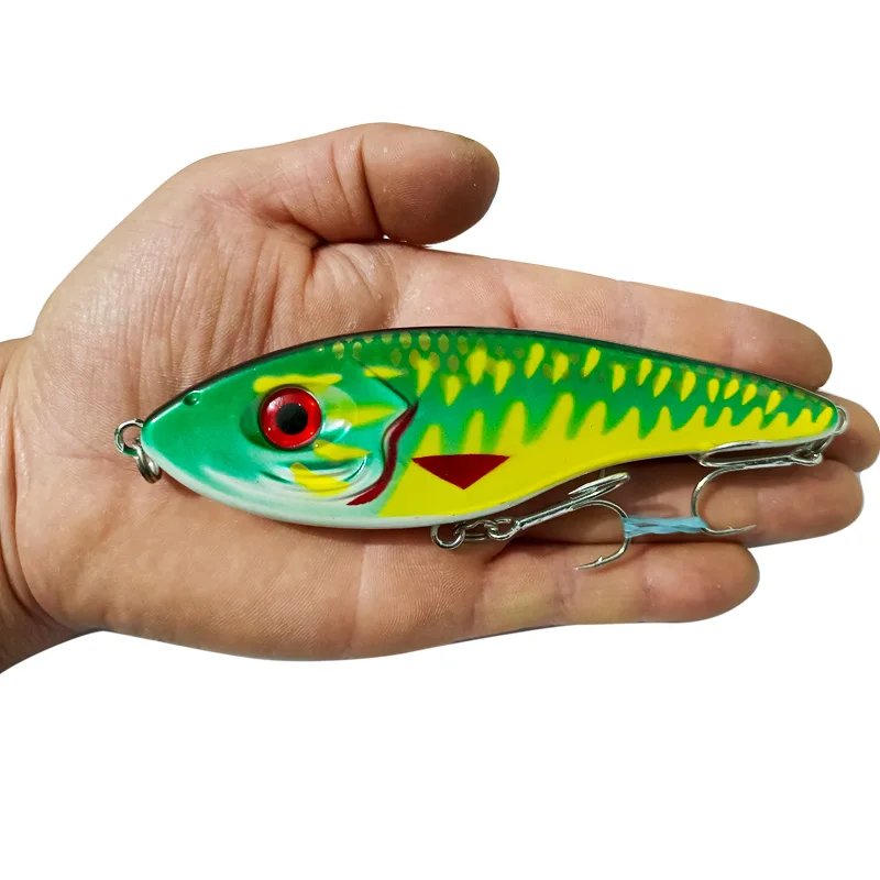 1 PCS Big VIB Fishing Lure Hard 145mm  55g 10 Colors  Slow Sinking VIB Fishing lures Pike Muskies Wobblers For Topmouth Culter