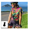 Women's Custom New Pro Triathlon Breathable Short Sleeve Cycling Jersey Suit Ladies Gel Pad Bicycle Triathlon Jumpsuit sets 2