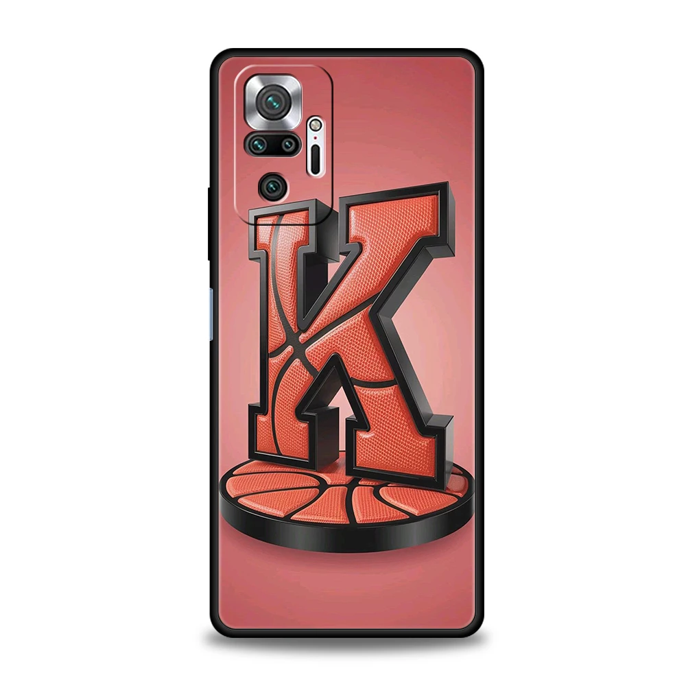 Handyhülle für Redmi 14C/10C/Note/14/13/12/10/11/Pro/Plus 7/8T/K40/K50/Gaming/Pro/Plus/5G Soft TPU Shell Letter Basketball – Detail 5
