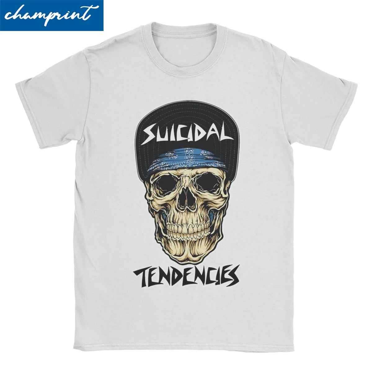 

Men Women's T-Shirt Rock Black Metal Vintage Pure Cotton Tee Shirt Short Sleeve Suicidal Tendencies T Shirts Clothes Graphic