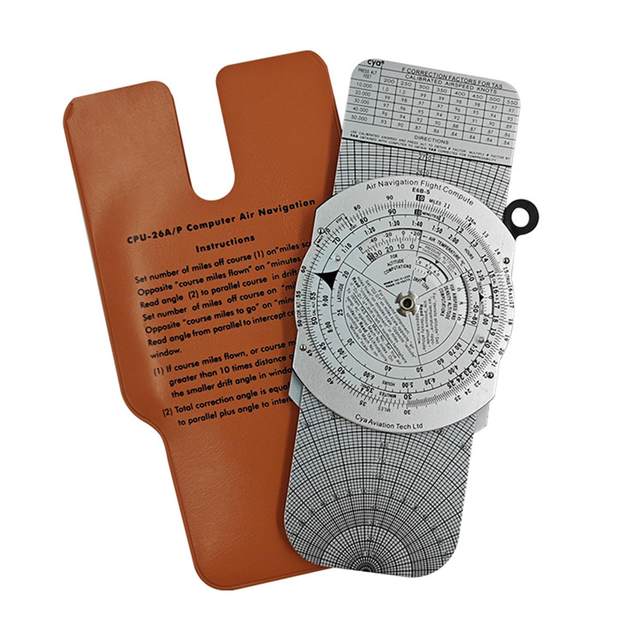 Navigation Slide Rule Small Size Instrument Distance with Unit Conversion Solid