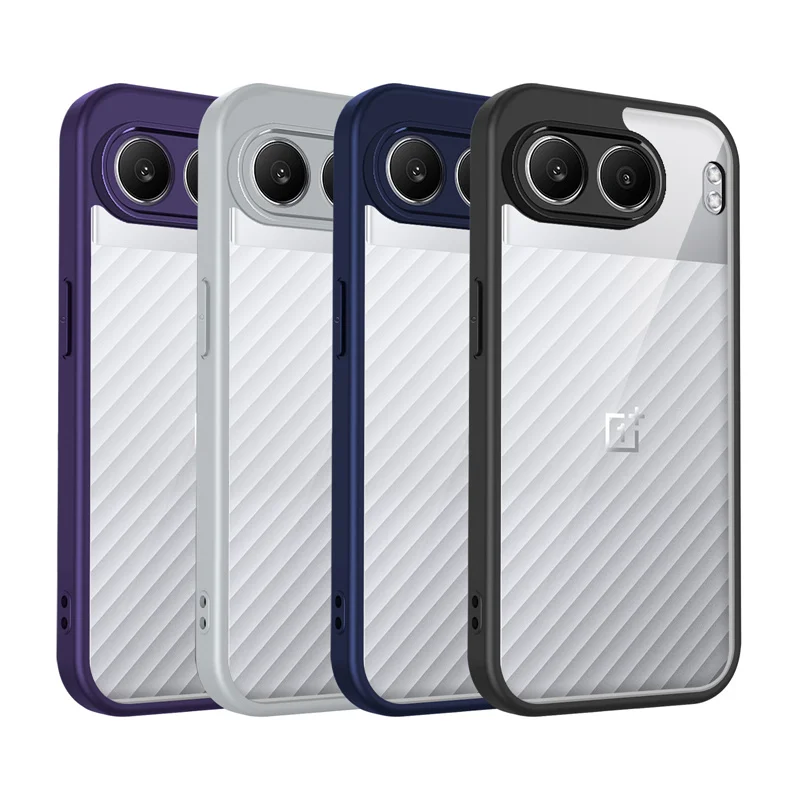 Shockproof Silicone TPU Bumper with Clear Back Hard Cover Phone Case