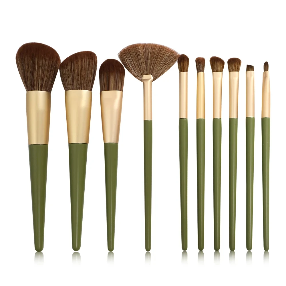 Professional 10-Piece Super Soft Makeup Brush Set