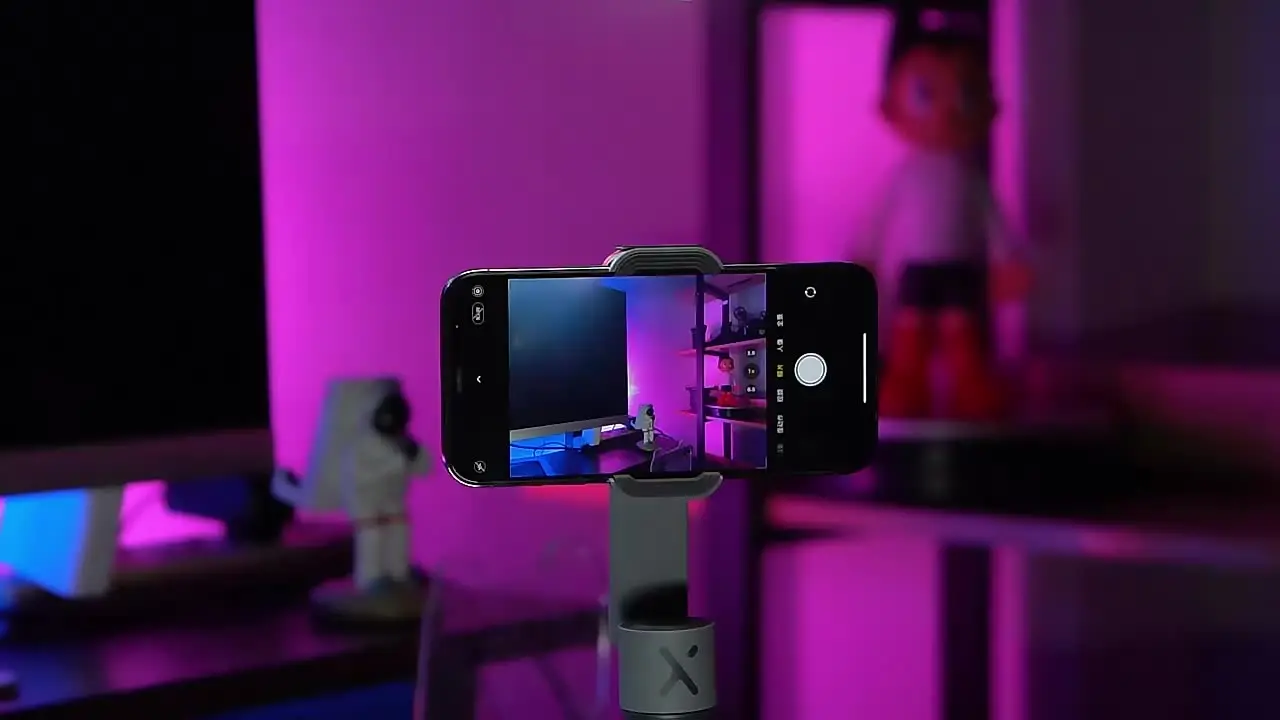 Osmo Mobile ６スタビライザー LEDライト付き 磁気 LED フィルライト DJI Osmo Mobile 6/OM5/4/SE/Zhiyun SMOOTH4/5