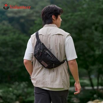 Borsa per Wasit per uomo 2024 nuovo telefono borsa a tracolla Casual leggera e Versatile regolabile impermeabile in tessuto Oxford 1835-09 1