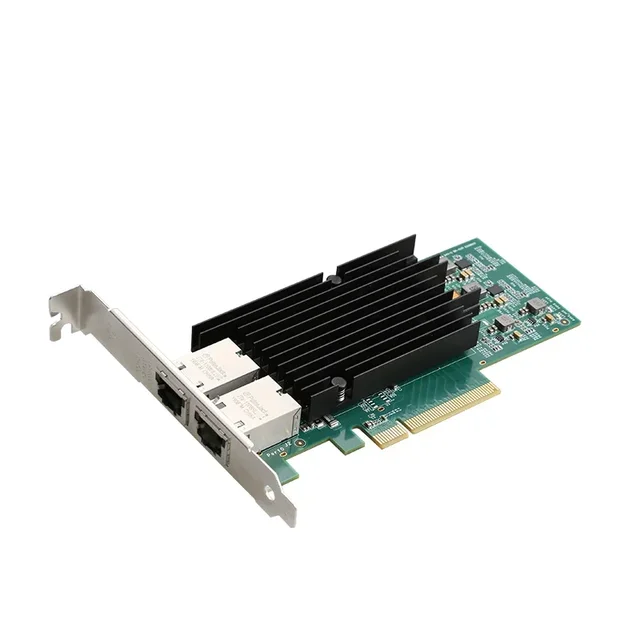PCIe X8 10G/5G/1G 2-портовая сетевая карта RJ45 Lan-адаптер 10000M Ethernet Сетевая карта 10 Гбит/с Чипсет Intel X540 Pci-e 8X 1
