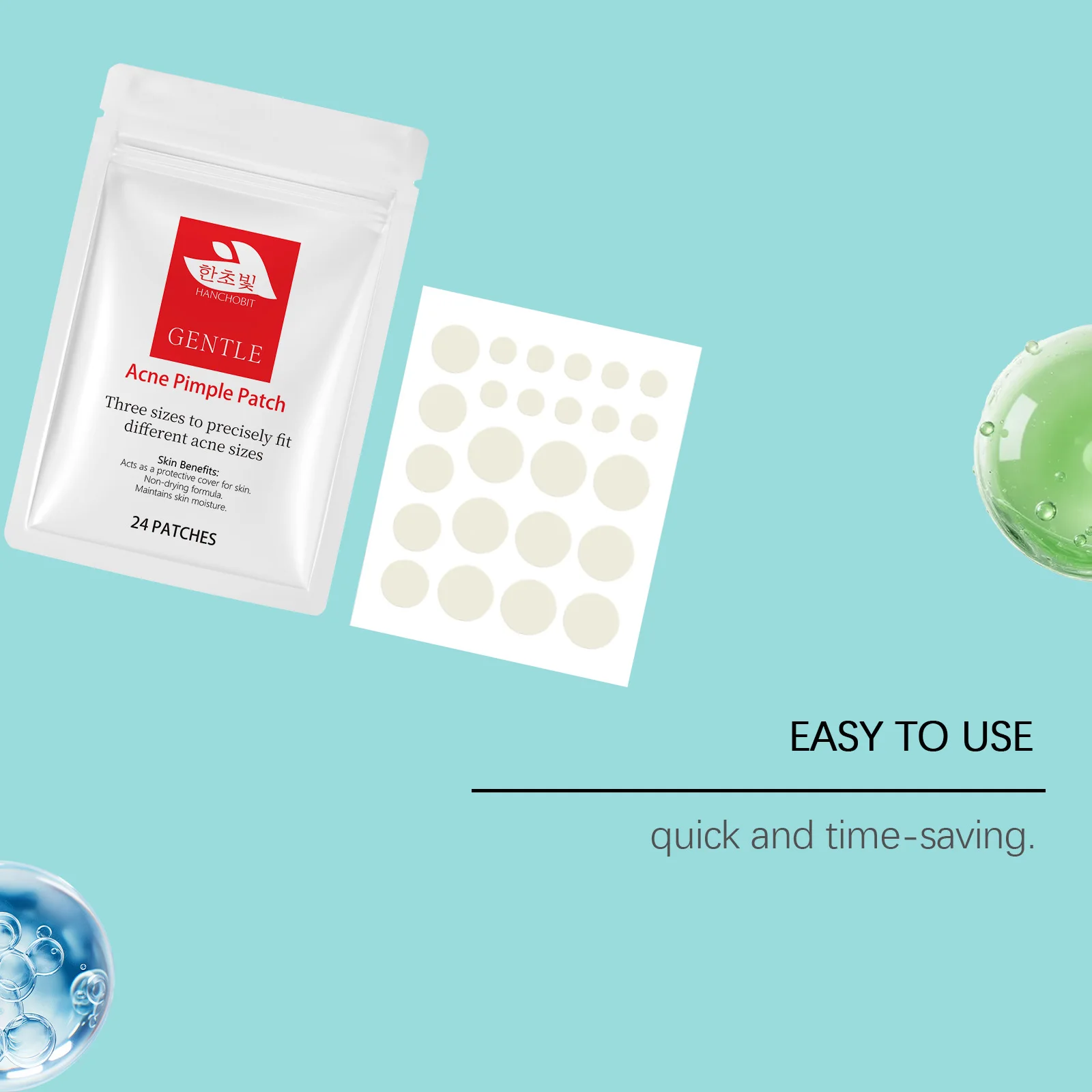 Acne Pimple Patch - Gentle, Skin - Friendly, Breathable, Covers Local Skin, Daily Portable Care Patch