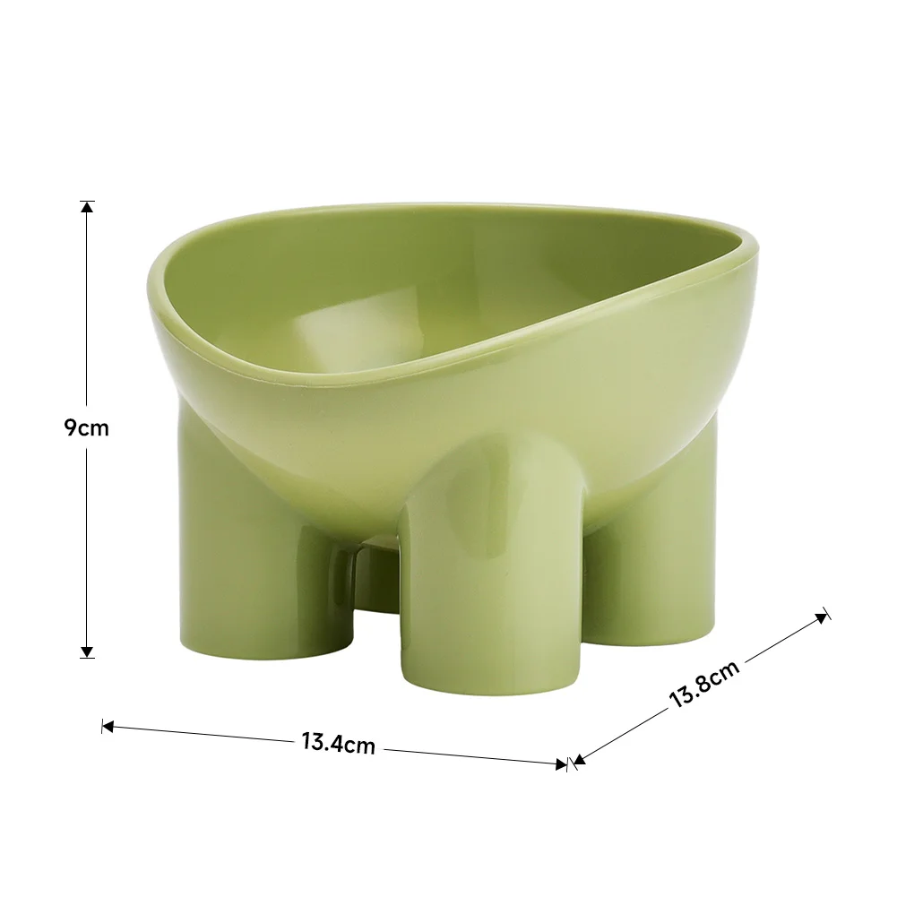 Tieker Anti-dumping Neck Guard Pet Feeding Bowl Macaron Color Cat Food Bowl Pet Feeding Supplies