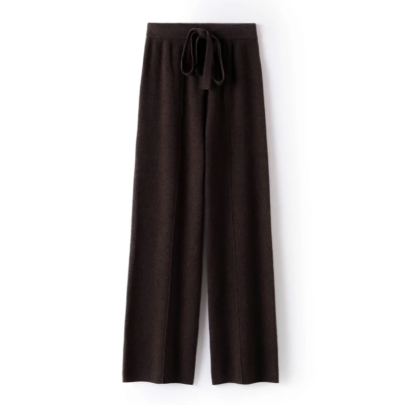 

Women Wool High Waisted Wide Leg Pants 2024 Spring Autumn New Sweatpants Straight Loose Leisure Fashionable Versatile Trousers