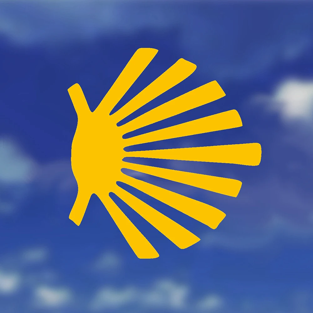 Camino de Santiago 자동차 비닐 스티커의 상징 Windows 범퍼 장식 광택 필름 데칼 튜닝 부품