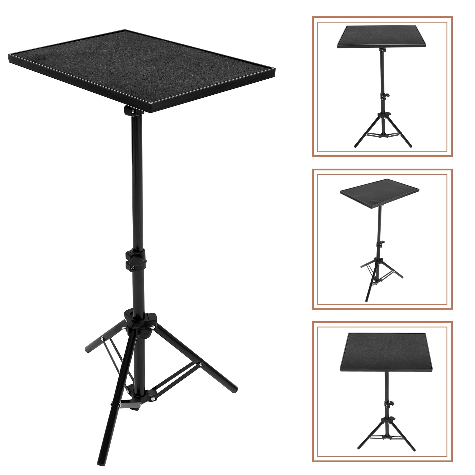 

Projector Stand Tripod Mount Laptop Holder Projector Tripod Stand Adjustable Height Shelf Telescopic Rod Standing Speaker base