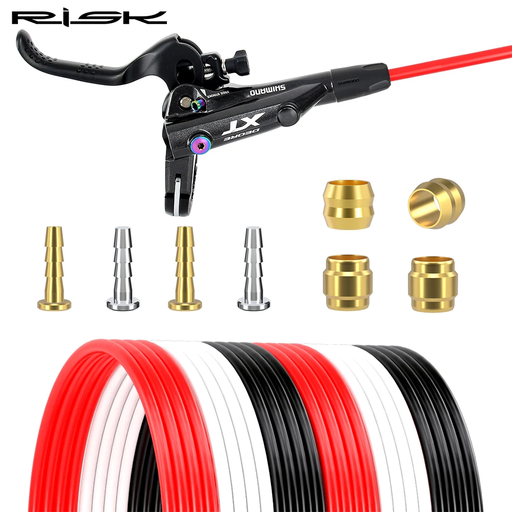 

RISK Bicycle Hydraulic Disc Brake Hose Kits MTB Road Bike Tube Pipe Housing Set for Shimano Magura Sram SM-BH90 BH59 Needle 5MM