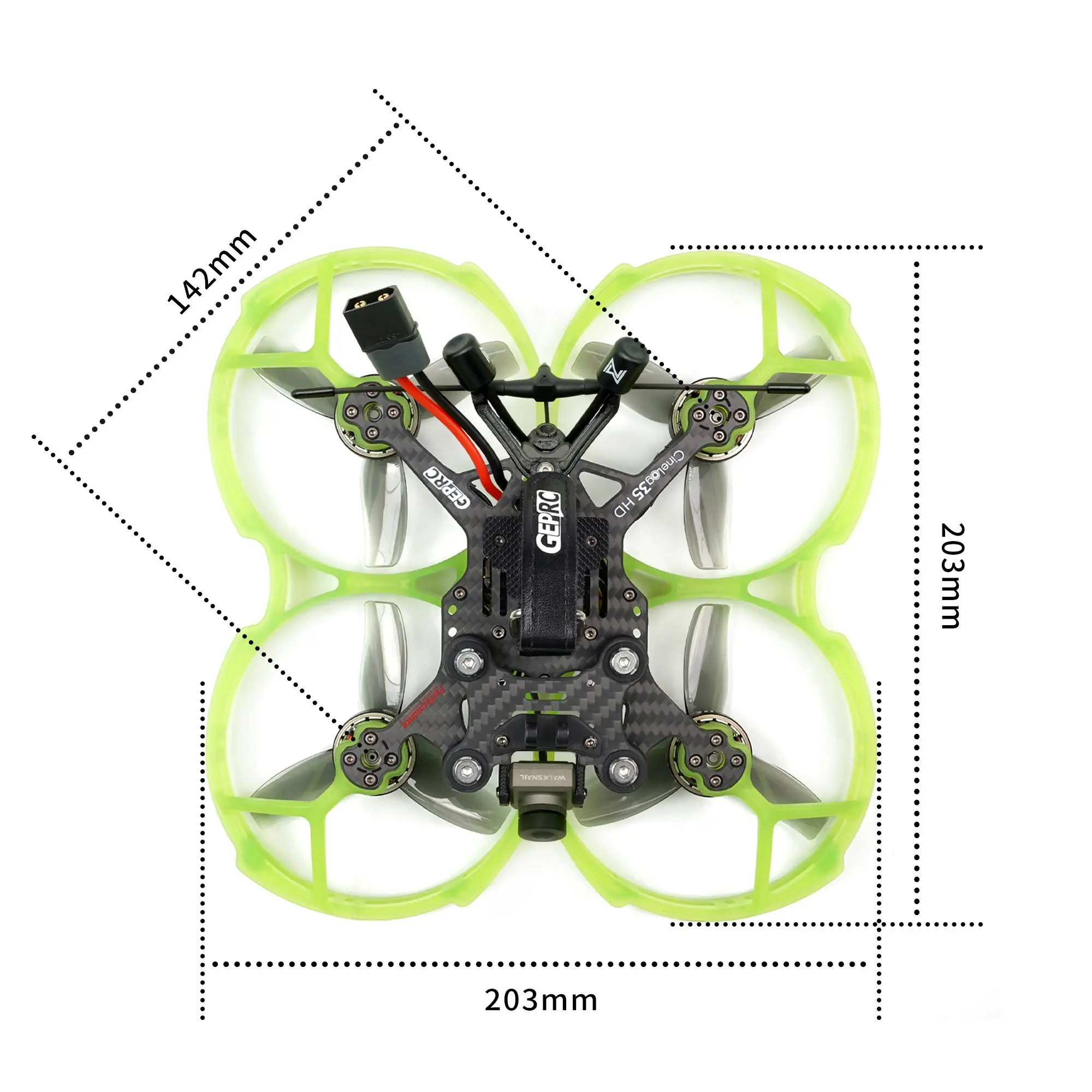 GEPRC CineLog35 Performance AVATAR HD GEP-F722-45A AIO Walksnail Avatar HD Camera VTX Kit 2105.5 2650KV 6S 3.5inch FPV Cinewhoop thumbnail 4