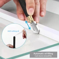 Diamond Tile Glass Cutter Set with 3 Replacement Cutting Heads, Porcelain Scribing Knife, Professional Glass Cutter 2