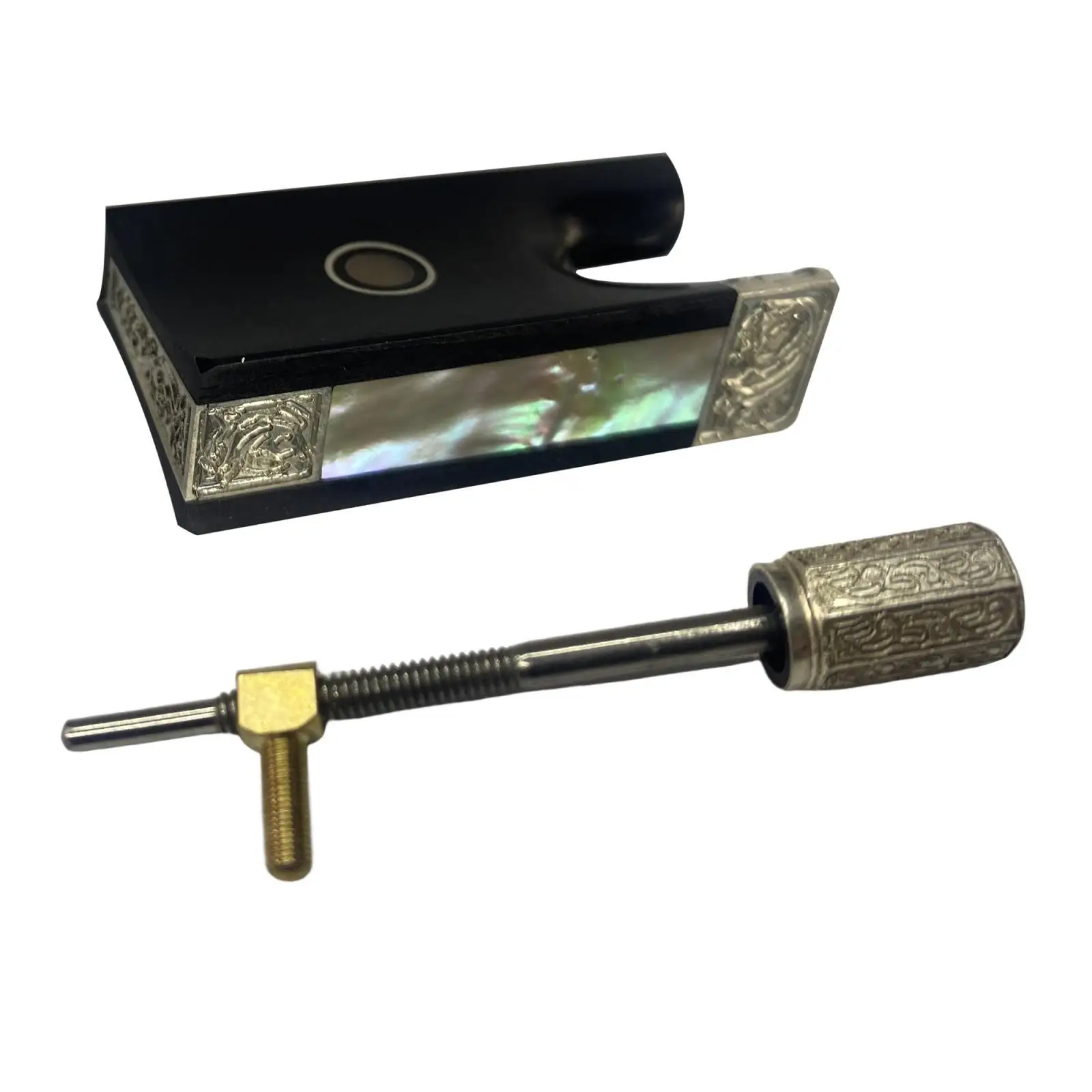 

Professional 4/4 Size Violin Bow Frog Inlay Straight Smooth Sweet Sound Strong Handmade Durable for Violin Parts Accessory