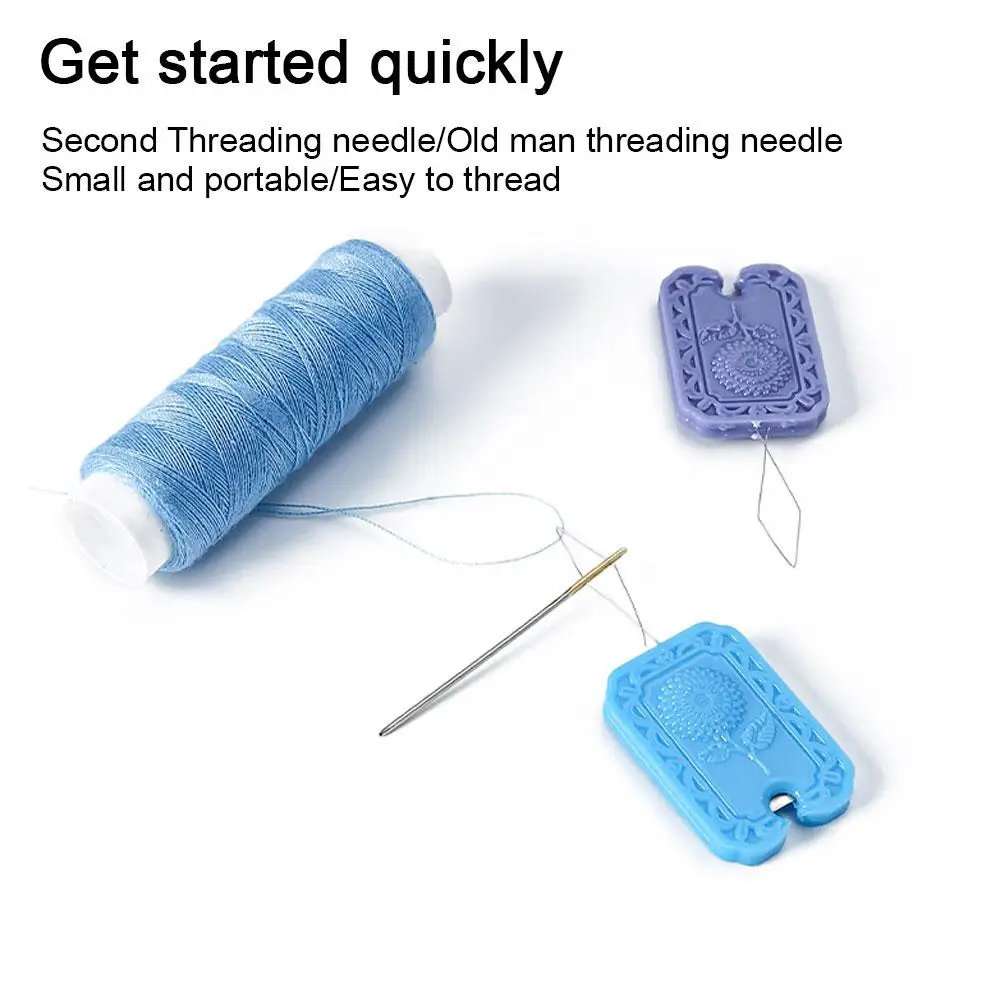 2 in 1 Quick Needle Threader Tool and Thread Cutter Tool Needle Threader for Hand Sewing Sewing Supplies and Accessories