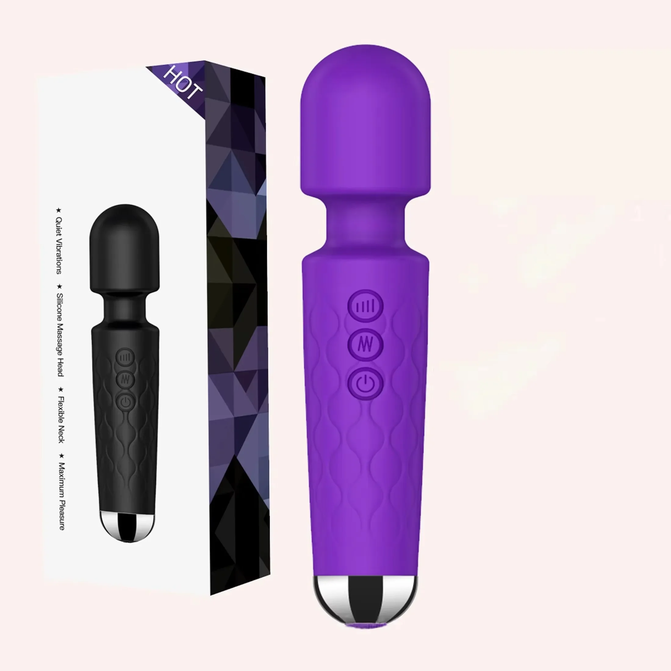 1PC-360° Rotating Massage Stick – Powerful Deep Tissue Relief Wand with Strong Vibration for Ultimate Relaxation