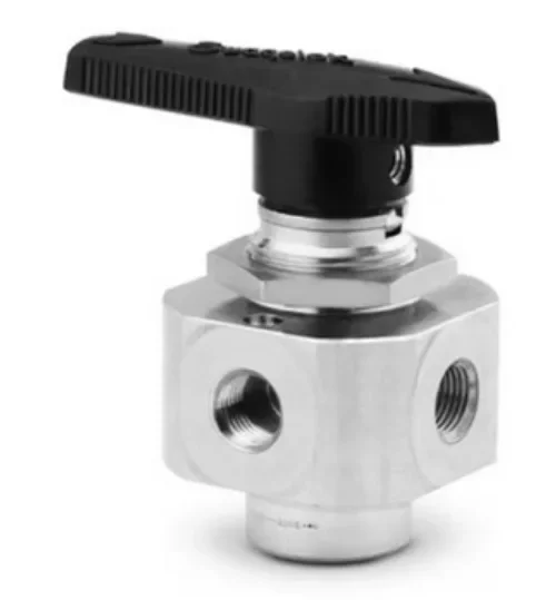 

Steel 5-way Ball Valve 0.07Cv,1/8 in. Internal Thread NPT 40 Series.