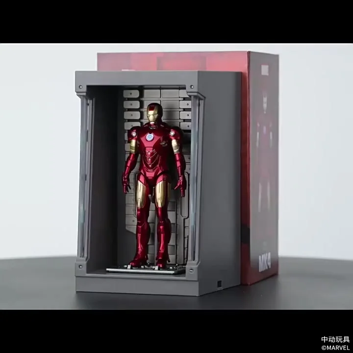 ZD Toys Iron Man MK1 MK2 MK3 MK4 MK5 MK6 MK7 Model Glowing