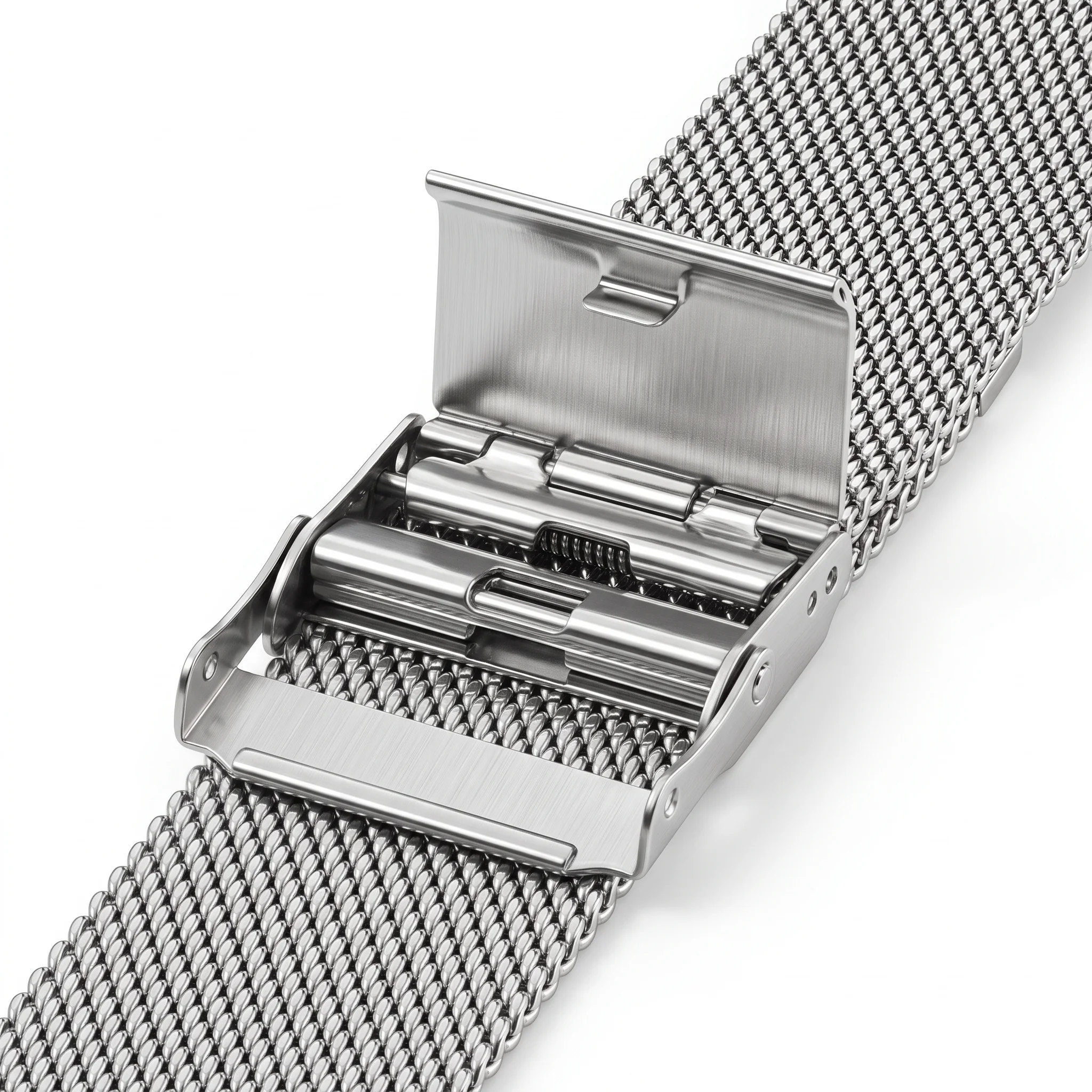Elegant Stainless Steel Milanese Loop Watch Band – Quick Release Mesh Strap Bracelet