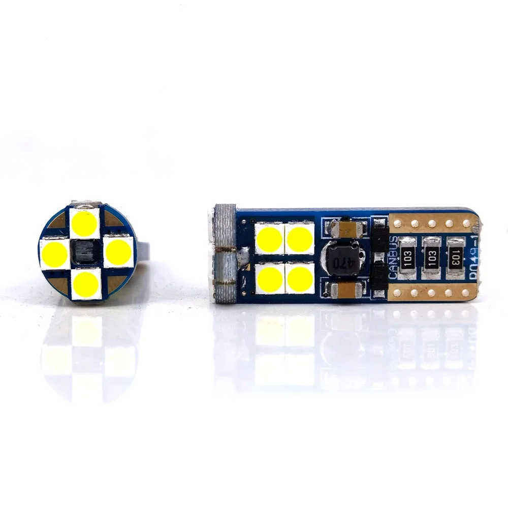 

200 шт. супер яркие T10 3030 12 SMD Автомобильные светодиодные лампы W5W 194 168 сигнал номерной знак лампы Внутреннее освещение DC 12V