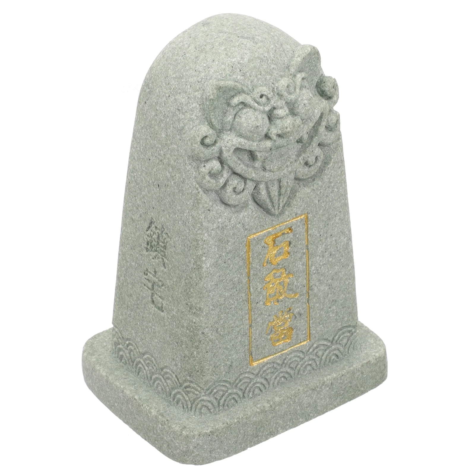 

Micro Landscape Asian Decor for Home Ornament Miniature Sandstone Bookshelf Figurine Figure Green Chinese Traditional