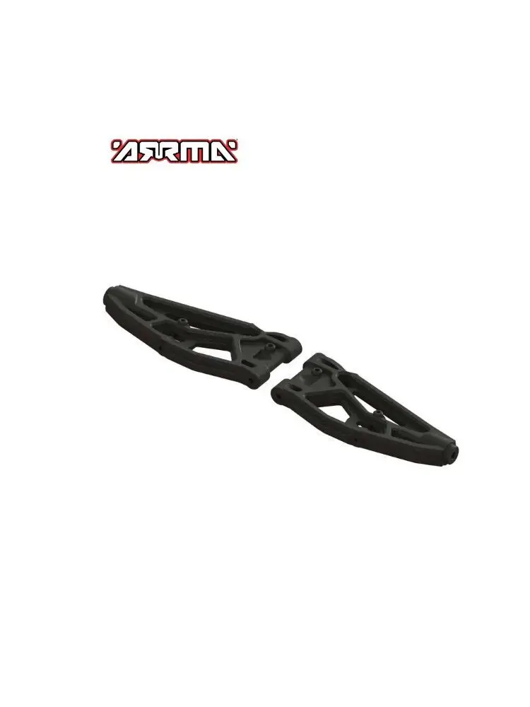 Bras de suspension inférieurs avant ARRMA ARA330656 en plastique renforcé, adapté aux modèles Big Rock, Kraton, Notorious, Outcast, Talion