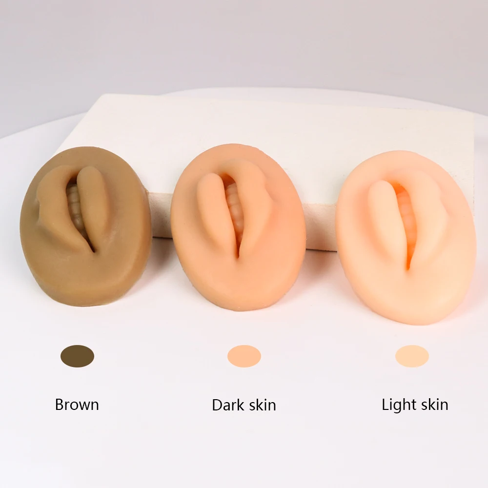 1pc Microblading Reusable 3D Silicone Lip Skin Practice For PMU Beginner Training Tattoo Permanent Makeup