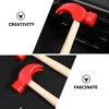 4 Pcs Hammer Wooden Simulation Toy Kids Children Pretend Repair Tools Baby Educational for Early 4