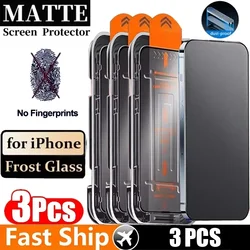 Matte Oleophobic Coating Dust - Free Screen Protector Set with Frosted Glass - 3 Pack - 3Pcs Matte Glass