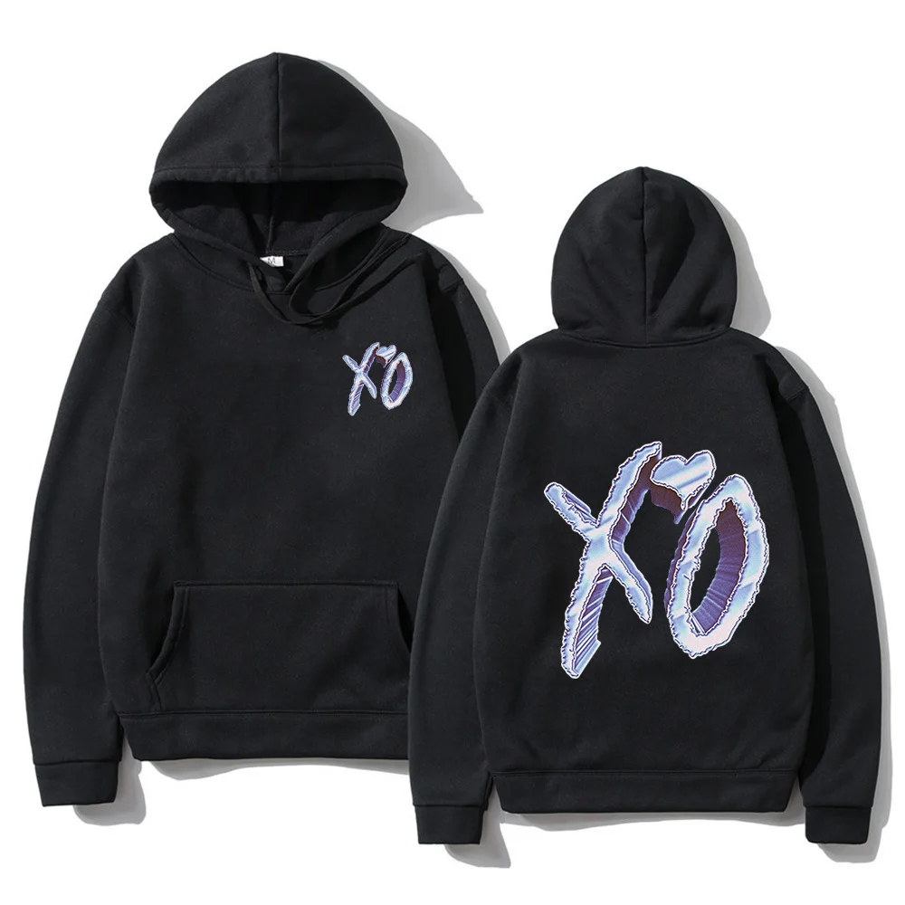 

Vintage The Weeknd Dawn Fm Double Sided Print Hoodie Men Women Black Oversized Fashion Hip Hop Sweatshirt Fleece Pullover Coat