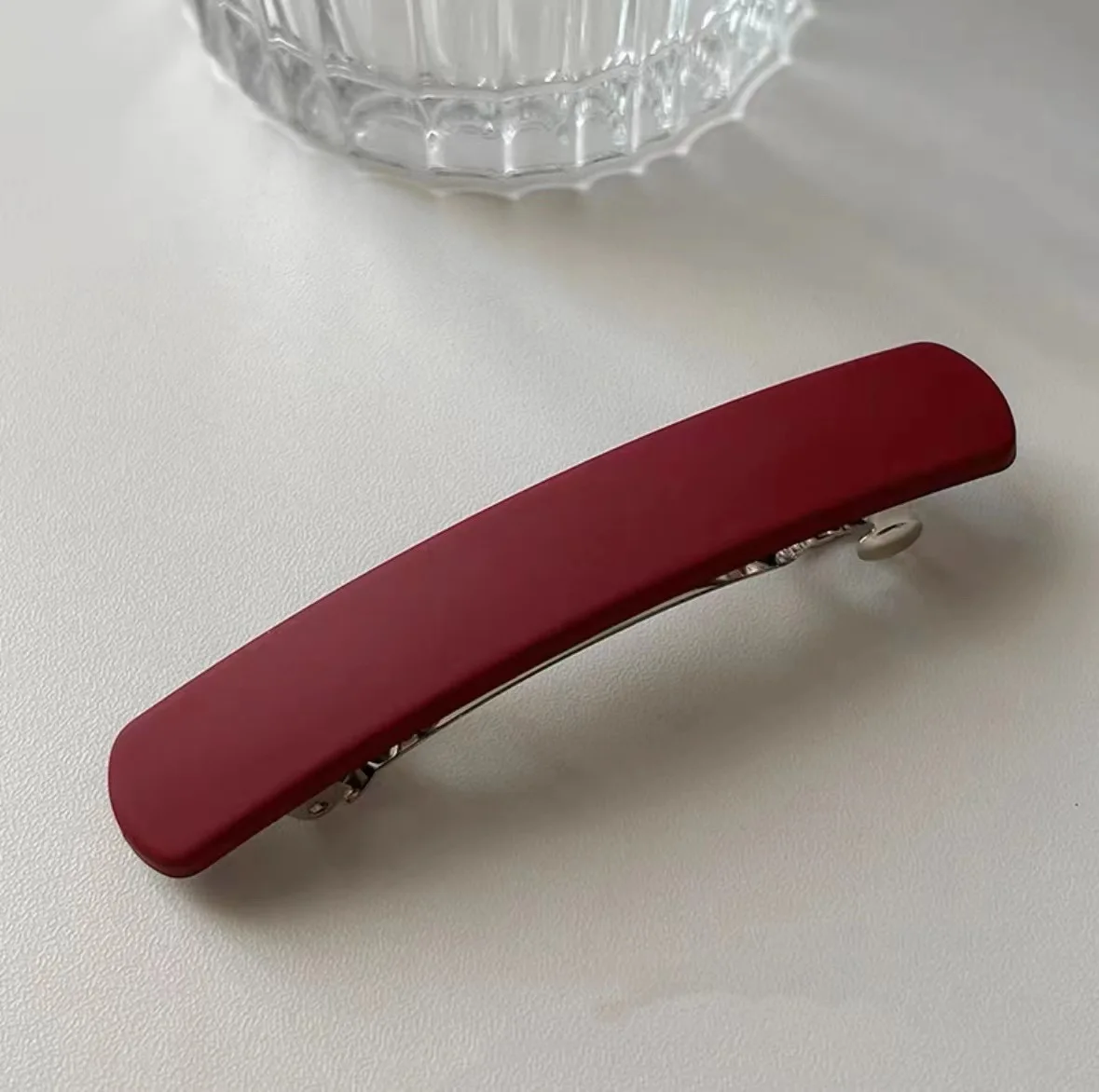 Elegante matte haarclip voor dames sterke grip haaraccessoire_voghion.com