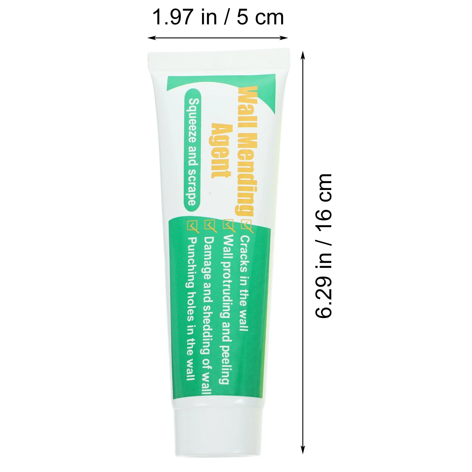 Wall Repair Cream Drywall Mending Agent Wall Repair Kit with Scraper Nozzle Drywall Cream Agent