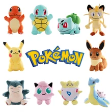 

Hot Styles Pokemon Plush Toy Doll Charmander Squirtle Bulbasaur Pikachu Stuffed Toys Cartoon Kawaii Anime Christmas Kids Gift