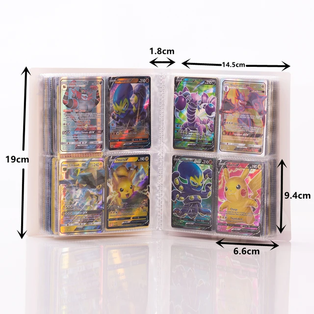 240 Pcs Holder Album Pokemon Map Toy Collections Pokemon Cards Coloring Binder Album Book Top Loaded List Toy Gift for Children 2