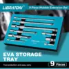 Libraton Wobble Extension Set Socket Extensions Set Ratchet Extensions 1/4" 3/8" 1/2" Wobble Extensions Drive Socket Extension 5