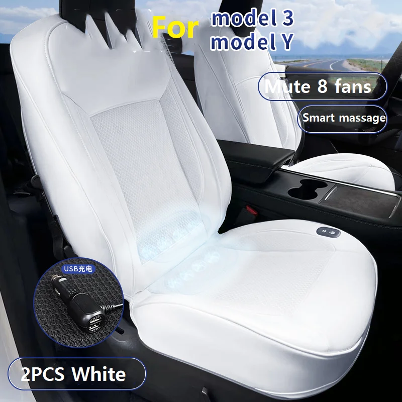 For Tesla Model 3 Model Y Breathable Ventilated Cooler Seat Cover
