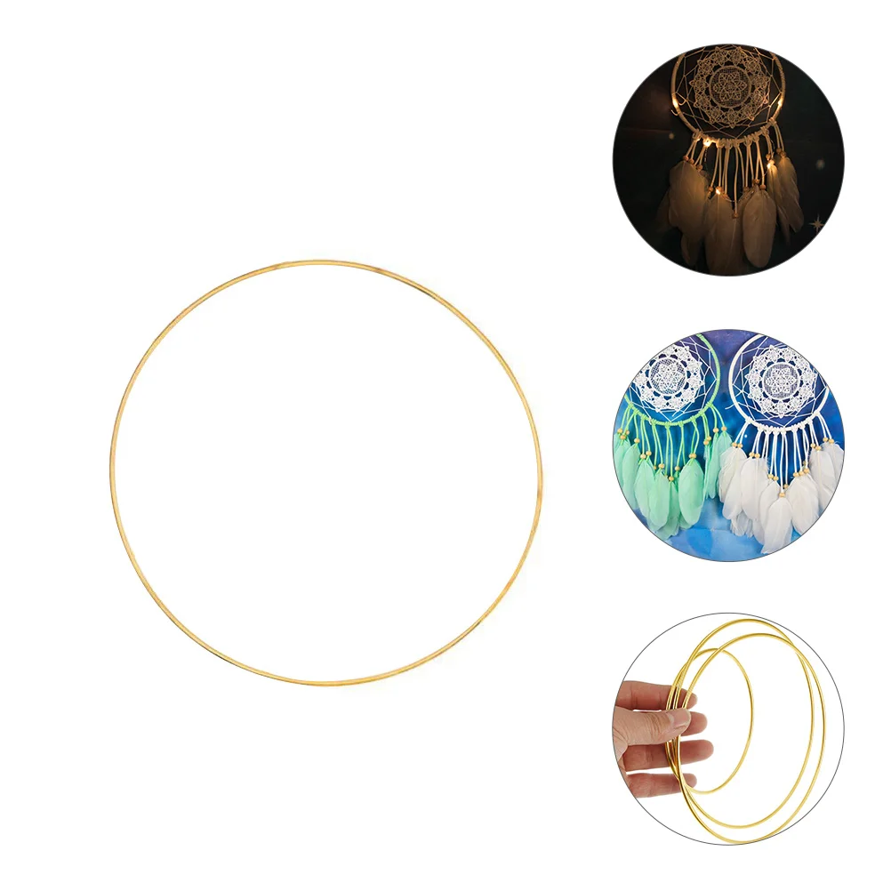 

10 Pcs Dream Catcher Hoop Flower Garland DIY Metal Rings Embroidered Hoops Round Craft Dreamcatcher